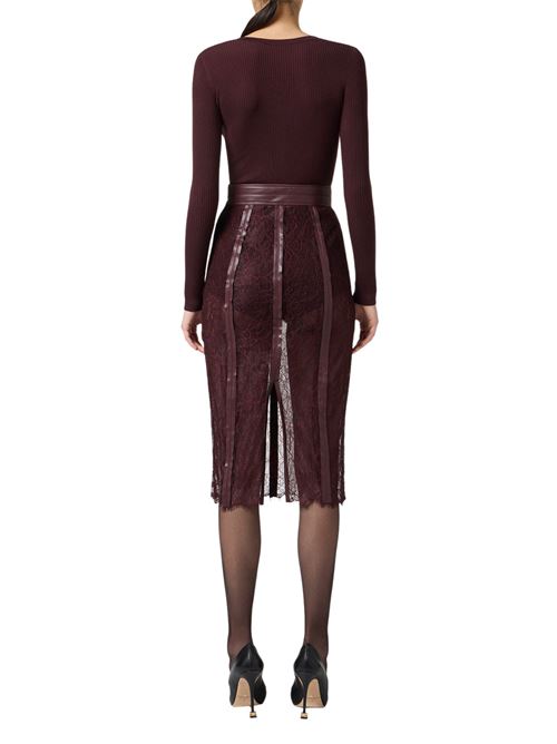 Maglia vino in lyocell Elisabetta Franchi | MK12B56E2EA4